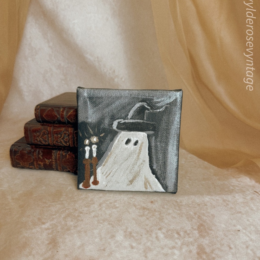 Ghost with a‎ Hat on Painting